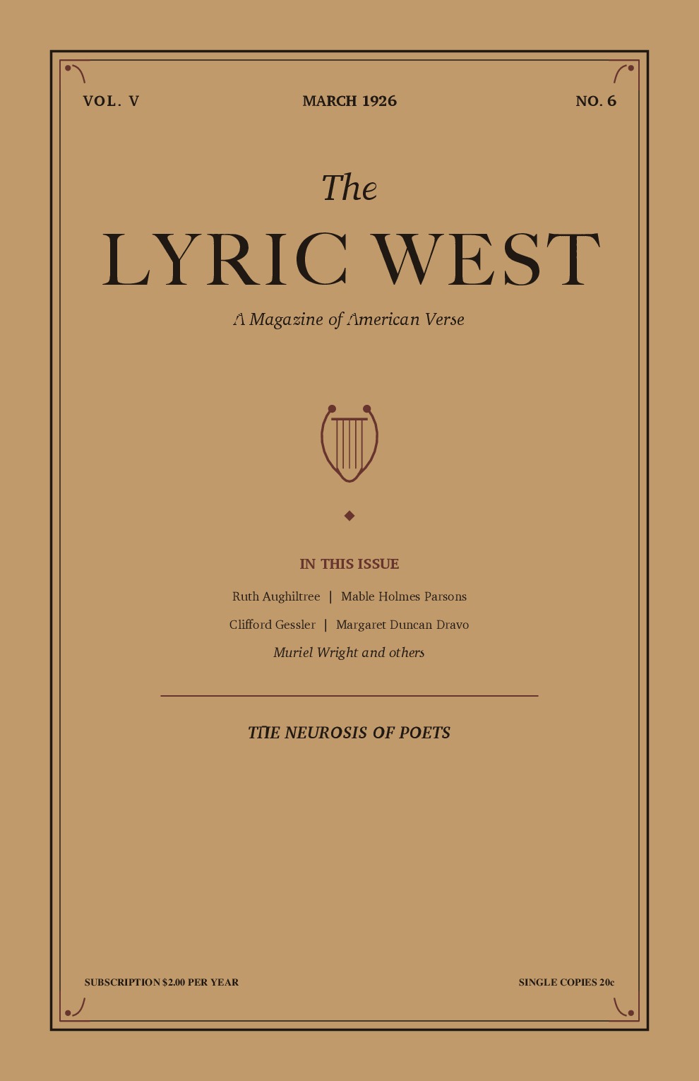 The Lyric West, Vol. 5, No. 6 (March 1926)