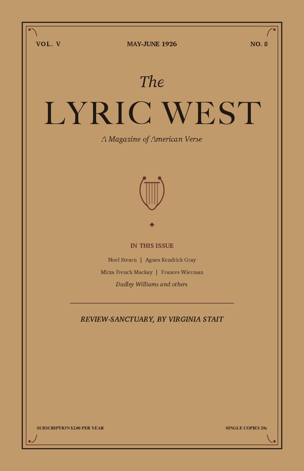 The Lyric West, Vol. 5, No. 8 (June 1926)