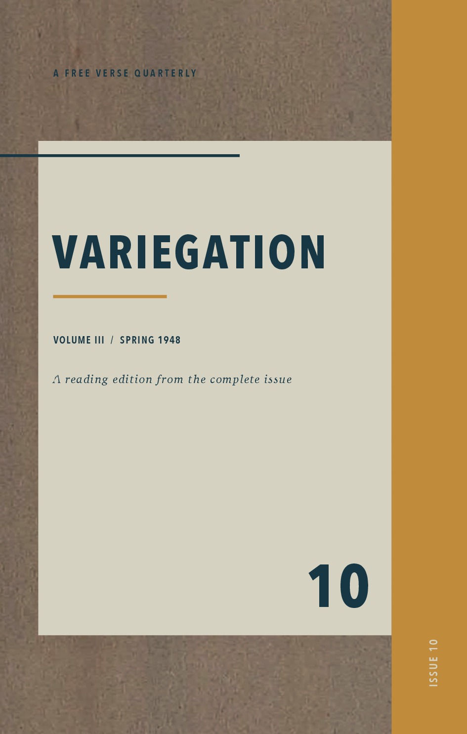 Variegation, Vol. III, No. 2 (Spring 1948)