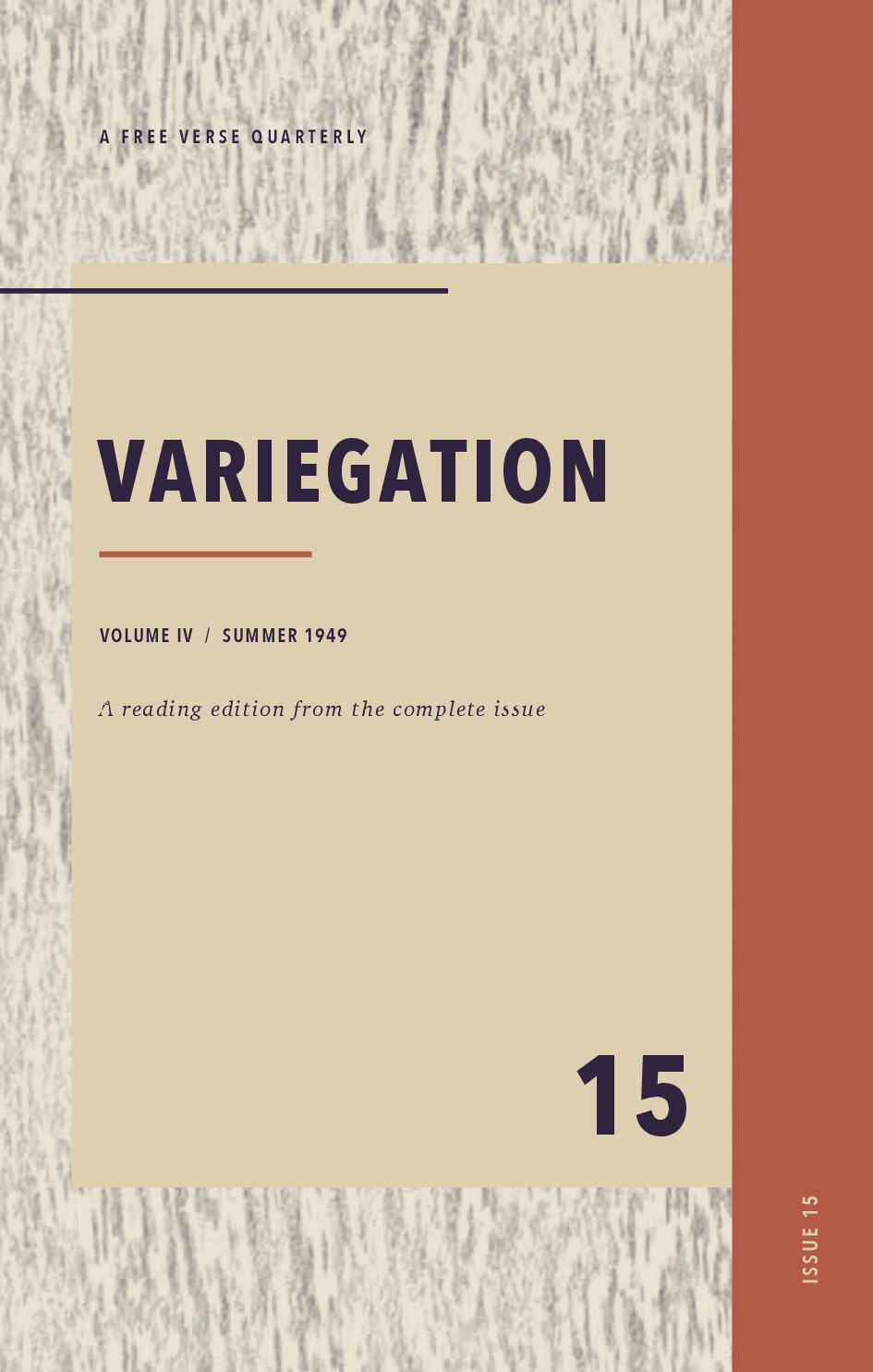 Variegation, Vol. IV, No. 3 (Summer 1949)