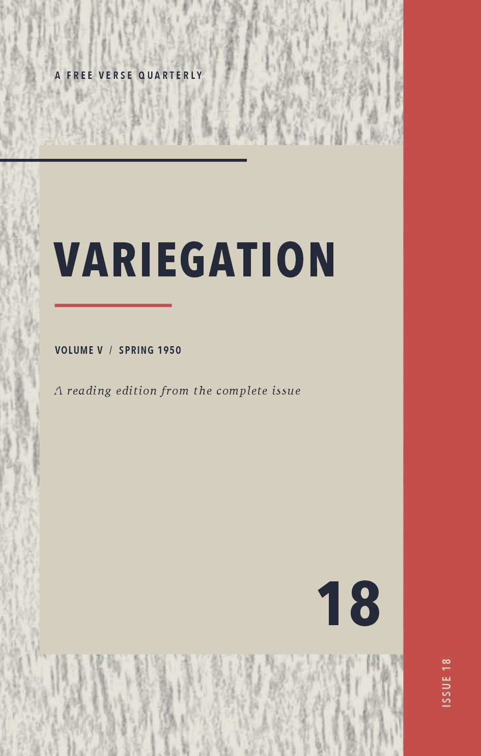 Variegation, Vol. V, No. 2 (Spring 1950)