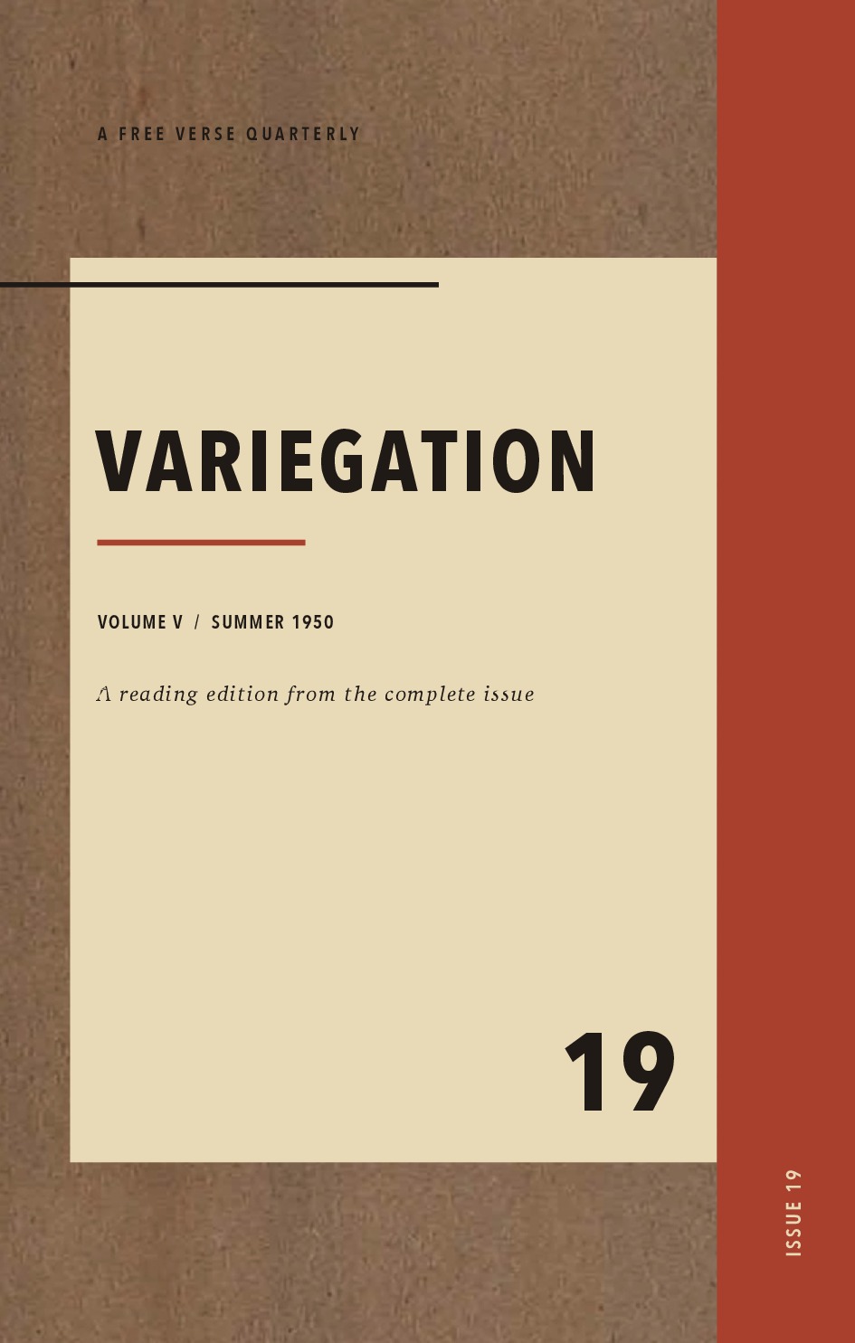 Variegation, Vol. V, No. 3 (Summer 1950)