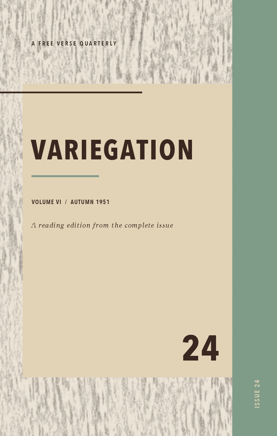 Variegation, Vol. VI, No. 4 (Autumn 1951)