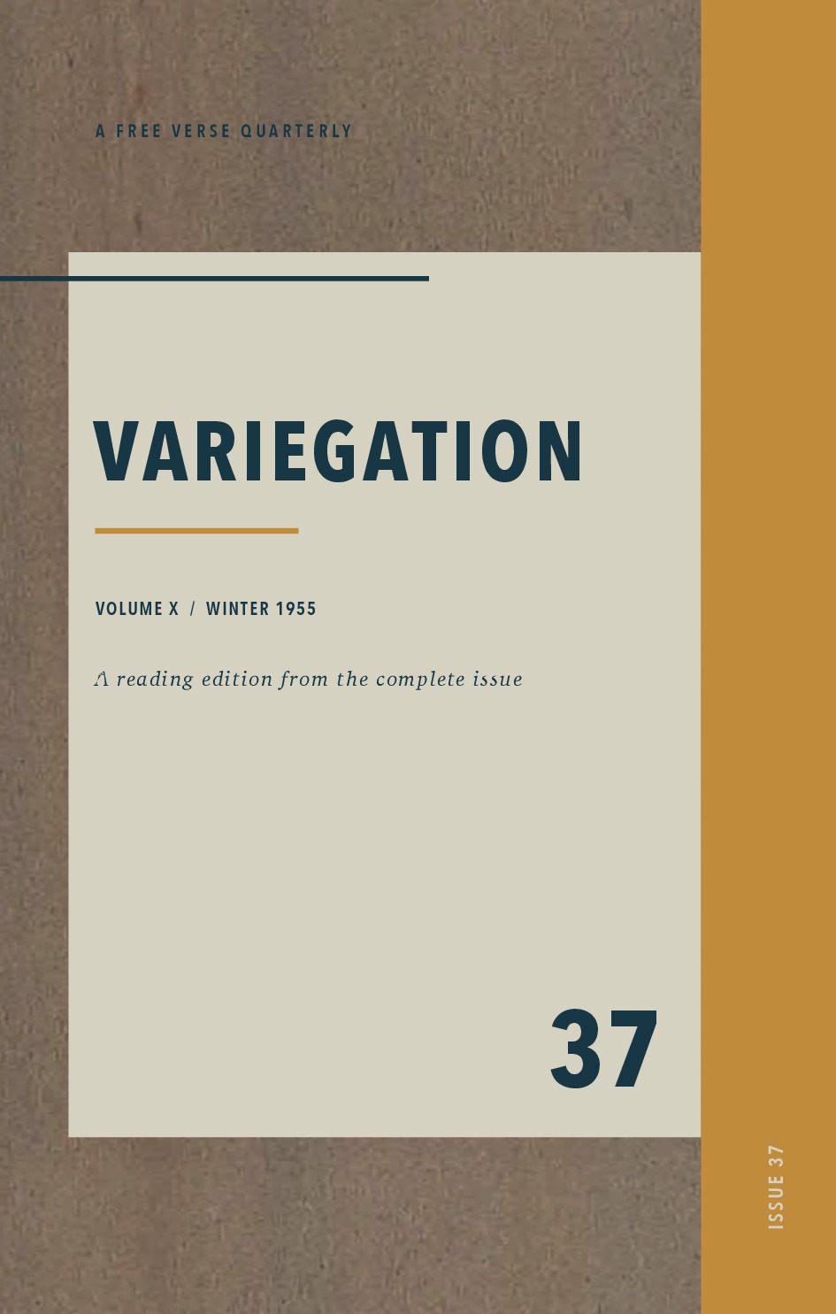 Variegation, Vol. X, No. 37 (Winter 1955)